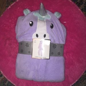Womens Plush Purple Unicorn 🦄 Onesie Pajamas 💜